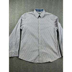 Nick‎ Graham Stretch Modern Fit Men's Casual Shirt Size Large